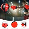 Kids Punching Bag with Adjustable Stand and Boxing Gloves
